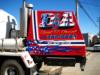 Front loading cement mixer with DETAILED  AIRBRUSH patriotic LETTERING