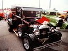 Gary's Model T stands out amongst other hot rods at the Street Rod Nationalds