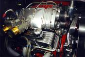 Twin Magnacharger Supercharger with side draft Dellorto carburetors
