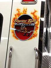 Manhasset-Lakeville  Fire Dept., Bayview Bulls Logo is on the sail Panel