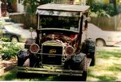 1926 Model T Ford Hot Rod Sedan Delivery-- Notice the side mount tire & independent front coil over shocks