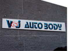 This sign is much larger than it looks its actually 3 feet high & 32 feet in length. Hand PAINTED on Aluminum