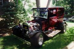 1926 Model T Ford Hot Rod Candy Maroon with  twin Supercharger