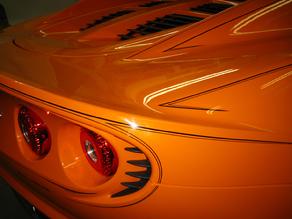 Lotus with double straight line PINSTRIPING