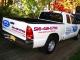 VINYL LETTERING is patriotic in red, white & blue.