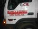 CS LOGO & LETTERING in VINYL on a pickup truck