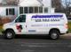 The picture was originally AIRBRUSHED on the company's utility truck.....  To save the company money, Gary reproduced his own art work in VINYL then applied it to the van.  Now it can be utilized on all future vehicles.  The LETTERING is also VINYL.  You can see the original "painted" art in the PAINTED VEHICLE gallery