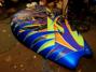 Straight lines & Razor style PINSTRIPING on radically painted gas tank